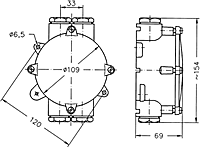JUNCTION BOX 6mm² 690V IP67 round - Image 6
