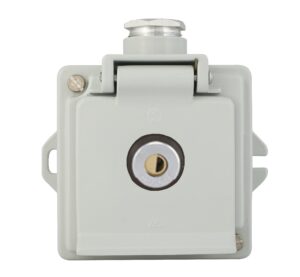 LOCKING SOCKET OUTLET 16A, 250V, IP44